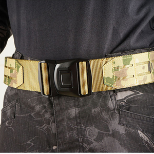 حزام تكتيكي خطاف سحري للرجال جديد للتدريب في الهواء الطلق تمويه الخصر نايلون النسيج هوك وحلقة قفل - Product Image 6