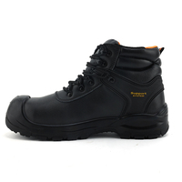 Chaussures de sécurité certifiées S3 Dinggu BSD006, dessus en cuir véritable, semelle extérieure en PU durable, embout en acier anti-écrasement, semelle intermédiaire anti-perforation