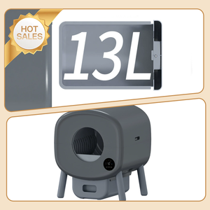 Caja de arena para gatos automática <span class=keywords><strong>grande</strong></span> de bajo ruido de 76L y accesorios APP Caja de arena de autolimpieza inteligente desmontable Caja de arena para inodoro para gatos - Product Image 5