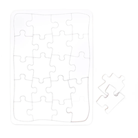 Vente en gros Sublimation 24 50 100 pièces de puzzle pour impression d'image personnalisée puzzle vierge
