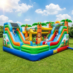 Castillo Inflable de Tamaño Personalizado, Castillo Hinchable, Tobogán Combinado, Lona de PVC, <span class=keywords><strong>Alquiler</strong></span> para Fiestas Infantiles, Negocio de Eventos, Uso Intensivo - Product Image 3