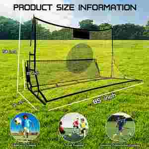 Red de Rebote de Fútbol 2 en 1 de Doble Cara, Pared de Entrenamiento de Fútbol Portátil para Práctica de Pases y Tiros para Jóvenes - Product Image 4