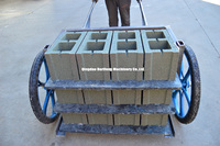 Machine à blocs entièrement automatique QT4-25 / Machine à blocs de ciment pour la fabrication de blocs creux et pleins Mexique Brésil 6 pouces 8 pouces