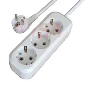 3 way EU standard male and female socket, ac socket,extension plug and socket