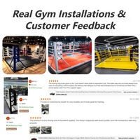 Ring de boxe personnalisé de haute qualité en acier inoxydable MMA UFC BJJ Boxing Thai Muay Sanda, antidérapant, durable, équipement de sol