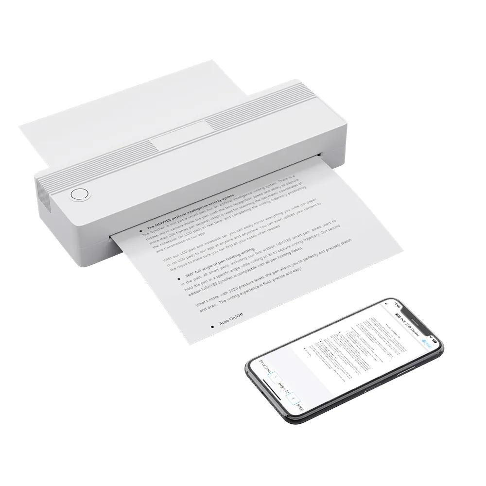 NEWYES A4 Portable Label Mobile Photo Wireless Bt Printer Mini Pocket Thermal Printer