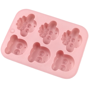 Moule en silicone 6 cavités en forme de mouton et de vache pour pâtisserie, bougies, savons, gâteaux, poudings et résine DIY - Product Image 6