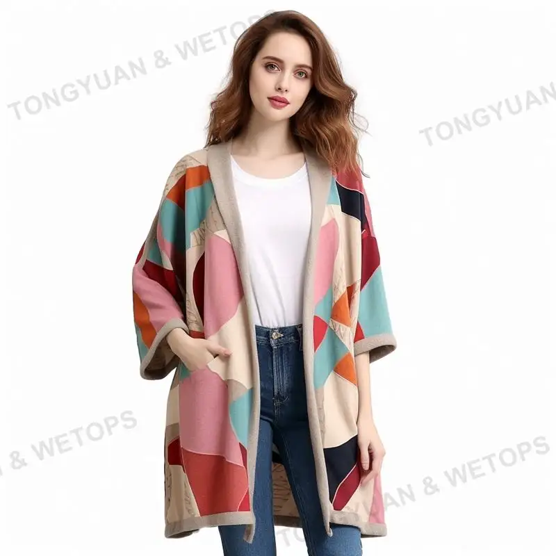 2023 Top vente mode avancée luxe lâche femmes Eco vêtements à manches longues Cardigan grande taille dames pull