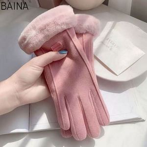 Gants d'hiver chauds et mignons pour femmes, épais, coupe-vent, compatibles écran tactile, vente en gros - Product Image 3