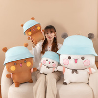 Peluche Panda Bubu Dudu de 40 cm, adorable et douce, idéale comme coussin de repos, décoration de chambre, cadeau de mariage ou d'anniversaire, motif animal de dessin animé.