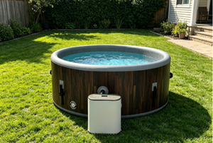 Piscine de nage extérieure pour 4 personnes, <span class=keywords><strong>spa</strong></span> de haute qualité avec hydrothérapie et massage, bain à remous pour la maison - Product Image 6