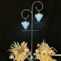 Lustre de sol en cristal pour cérémonie, Lumières de mariage en cristal, Accessoires de décoration, Lumières de chemin de mariage, Décorations lumineuses de mariage luxueuses
