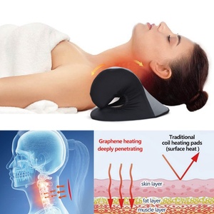New Arrival Chiropractic <b>Neck</b> and <b>Shoulder</b> <b>Massage</b> Pillow <b>Neck</b> Stretcher for Headache and Muscle Tension Spine Alignment - Product Image 3
