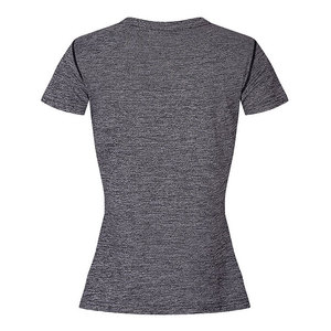 T-shirt de compression décontracté à manches courtes pour femme, imprimé numériquement, écologique, vente en gros, vêtements de sport, t-shirt de compression fitness - Product Image 2