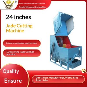 เครื่องตัดหินและหยก Dongtai DT-103 สำหรับทำสร้อยข้อมืออัญมณี เครื่องตัดหินอาเกตอัตโนมัติ พร้อมมอเตอร์ปั๊ม ขนาด 24 นิ้ว - Product Image 1