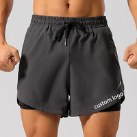 Shorts de sport pour hommes Shorts de course à pied Shorts d'entraînement Nouvelle arrivée Compression Double couche décontracté pour hommes 2 en 1 Shorts de gymnastique pour hommes