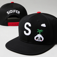 Sidifer personalizado 6 Panel 3D bordado ala plana gorras de béisbol nueva moda Jersey Material Logo Snapback sombrero para niños al aire libre
