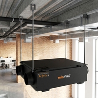 Système ERV VMC Double Flux 150cmh contrôlé par WiFi, échangeur de chaleur flexible et lavable