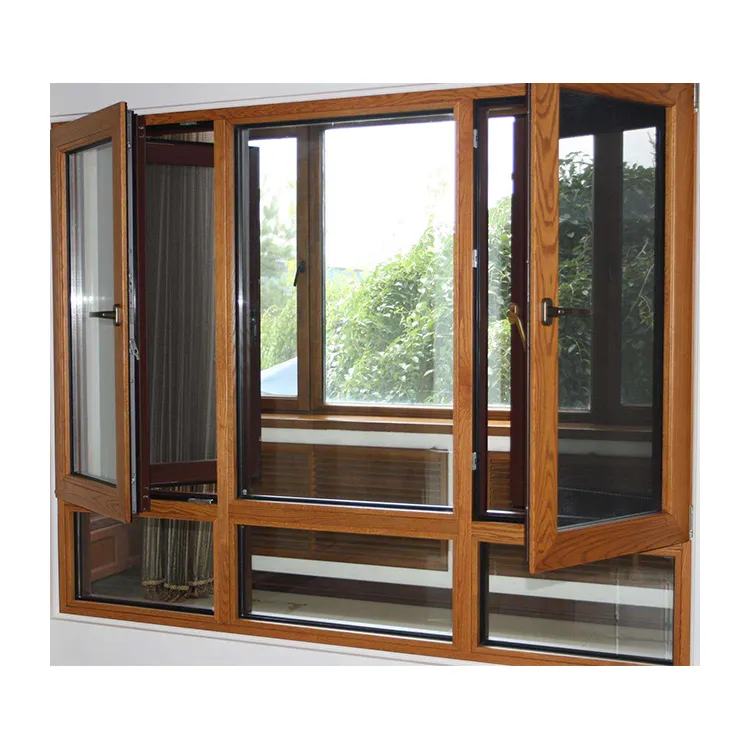 KDSBuilding kotak penjajaran aluminium jendela tingkap ganda dan pintu untuk rumah dengan sertifikat NFRC