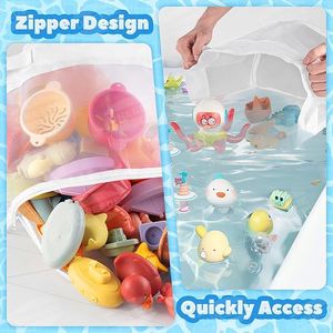 <b>Bath</b> Toy Organizer,4 Gallons Bathtub Toy <b>Storage</b> Organizer,Quick Access <b>Bath</b> Toy Holder Quick Dry Baby <b>Bath</b> Toy <b>Storage</b> for Tub - Product Image 4