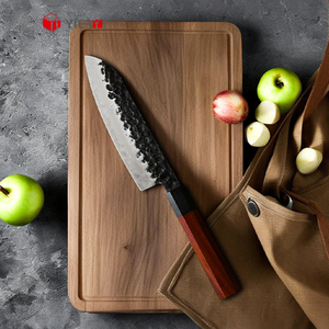 Juego de <span class=keywords><strong>cuchillos</strong></span> de Chef de cocina japonesa tradicional antigua de 5 piezas, <span class=keywords><strong>cuchillos</strong></span> de cocina negros forjados a mano de acero inoxidable de alto carbono - Product Image 4