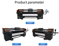 Impresora Híbrida UV LED Flexible de 1.8M, Impresión de Inyección de Tinta UV, Póster, Pancarta, Lona, Alfombra, Cuero, Adhesivo, Película, Mapa, Máquina para Prendas