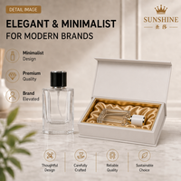 Vente en gros de flacons de parfum en verre transparent de 30 ml, col à vis, atomiseur rechargeable, flacons de voyage vides, prêts à être expédiés