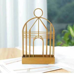 Support créatif pour spirales anti-moustiques en forme de cage à oiseaux, rétro, portable, en fer, brûleur d'encens, cadre métallique - Product Image 5