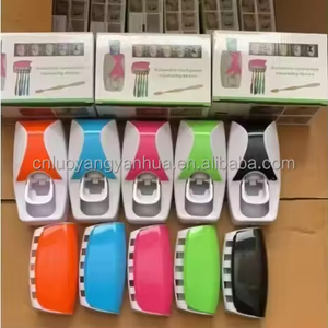 Bathroom Automatic Wall Mount 5 Slot Toothbrush Squeezer Storage Rack Holder <b>Toothpaste</b> <b>Dispenser</b> Toothbrush - Product Image 6