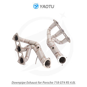 YT ท่อเหล็กกล้าไร้สนิมที่ไหลเวียนสูงพร้อมฉนวนกันความร้อนเหมาะสำหรับ Porsche 718 GT4 <span class=keywords><strong>RS</strong></span> 4.0L อัพเกรดประสิทธิภาพสูง - Product Image 5