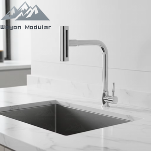 Robinet de cuisine pliable Wayon moderne en chrome avec solution de conception d'ouverture de fenêtre avant - Product Image 1