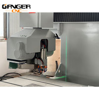 Scie à pont CNC 5 axes Ganger pour la découpe de pierre de granit avec moteur de broche de 15 kW, haute productivité