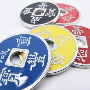 Moneta antica cinese a doppia faccia, set di conchiglie, prestazioni tecniche di puntello magico - Product Image 2