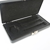 Petite mallette en métal avec serrure en aluminium avec mallette de transport en aluminium dur en mousse personnalisée pour instrument de bagage pour ordinateur portable