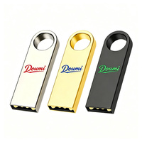 Flashdisk USB Mini Logam Custom Logo 2.0 3.0 Grosir 1GB 2GB 4GB 8GB 16GB 32GB 64GB 128GB Memory Stick Pendrive