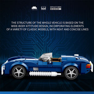 Set di giocattoli per <span class=keywords><strong>auto</strong></span> COBRA classici per bambini adulti modello piccolo fai da te regalo modelli tecnici in mattoni (312 pezzi) - Product Image 4