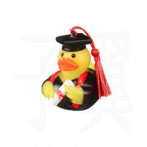 Wholesale Funny Yellow Graduation Rubber Duck Unisex Bulk for Kids' Shower and Swimming Sound Floating <b>Bath</b> Toys - Product Image 3