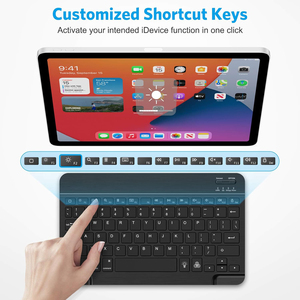 Nhà Máy Giá Không Dây Bluetooth Ma Thuật Bàn Phím Chúng Tôi Bố Trí Mỏng 78 Phím Xách Tay Backlit Bàn Phím Bluetooth Cho iPad Không Khí 6 Pro - Product Image 2