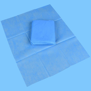 Drap de lit jetable bleu imperméable en tissu non tissé 1 pli stérile de qualité médicale pour les soins infirmiers et la chirurgie - Product Image 4