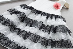 Ropa de Bebé al por Mayor de Indonesia, Vestidos Formales Americanos con Flores para Niñas - Product Image 2