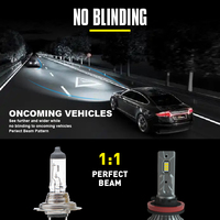 Ampoule LED de voiture haute puissance Y6 90W 4000 LM 6500K Phare LED de voiture H8/H11 H7 9005 9006 Système d'éclairage automobile pour voiture universelle