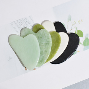 Set gua sha bentuk hati alami Diy, alat pijat tubuh, alat pembersih kulit, alat kecantikan bentuk hati alami - Product Image 5