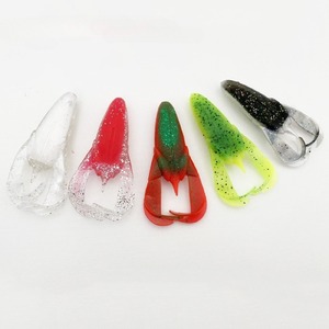 Confezione da 2 esche artificiali a forma di rana, 95mm 16g, in silicone sintetico, esche morbide da superficie senza ami per la pesca al black bass - Product Image 2