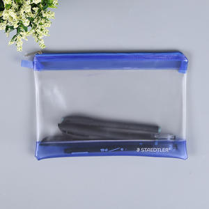 Nouvelle trousse à stylos transparente coréenne en EVA, pochette à documents en PVC mat avec fermeture éclair, simple et portable, vente en gros de trousses à fermeture éclair. - Product Image 1