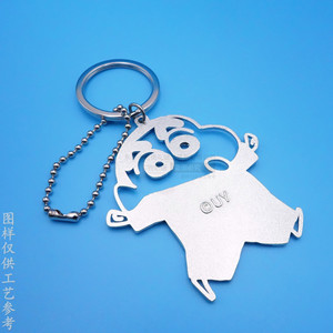 Japanese <b>Anime</b> Doll Metal <b>Keychain</b> Zinc Alloy Painted Cartoon Pendant Bright Nickel Hard Wearing Gift - Product Image 3
