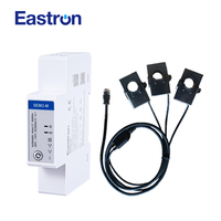 Compteur d'énergie Eastron SEM3-M-2 triphasé avec connexion CT RS485 Modbus RTU sur rail DIN pour surveillance bidirectionnelle des systèmes solaires photovoltaïques