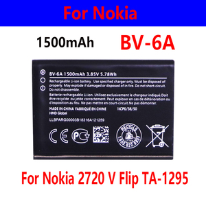 Batería BV-6A de 1500 mAh para Teléfono Móvil <span class=keywords><strong>2720</strong></span> V <span class=keywords><strong>Flip</strong></span> TA-1295, Batería Recargable de Iones de Litio - Product Image 1