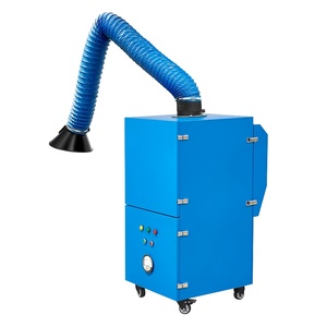 Équipement de filtration d'air haute efficacité, collecteur de poussière, purificateur de fumée de soudage à bras simple ou double pour atelier industriel - Product Image 1