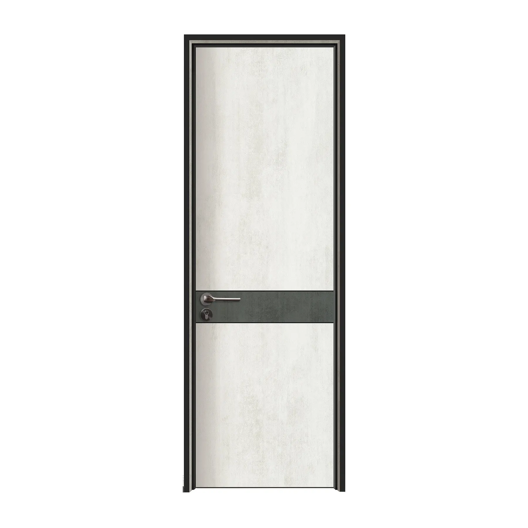 Simple Minimalist Style Wood Door Design Internal New Material Aluminum Honeycomb PVC Door Engineered Minimalist Interior Door