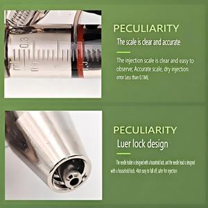 Jeringa Mecánica Continua Ajustable de 5 ml para Vacunación de Cerdos, Ganado, Ovejas, Cabras, Pollos y Patos, Herramienta de Inyección Veterinaria - Product Image 5